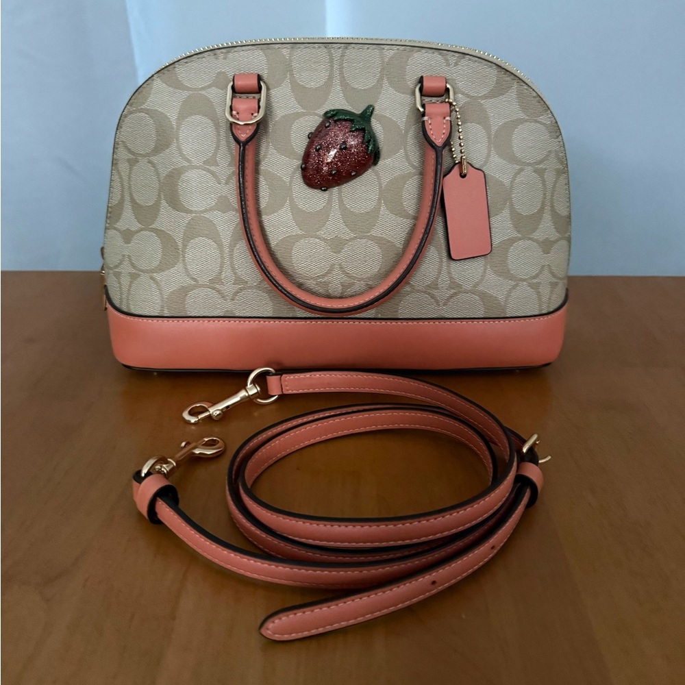 Coach Mini Sierra Strawberry Satchel - Picture 4 of 7